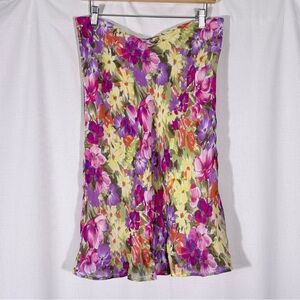 Y2K Era Lily Floral Midi Skirt